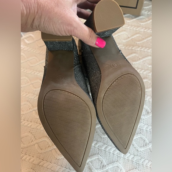 New! MIA Brand “Gypsie” style Gray Sparkle Western Boots Women’s size 8 - Picture 6 of 13